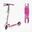 Самокат двоколісний Skyper Pegas PG-67180 колеса PU 145 мм сталева рама ручне гальмо, фото 2