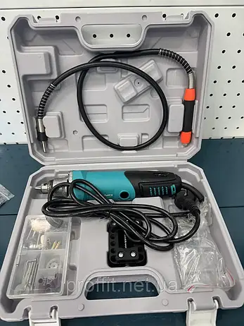 Дриль-гравер Grand ДГ-570М (у кейсі, гнучкий вал, насадки), фото 2