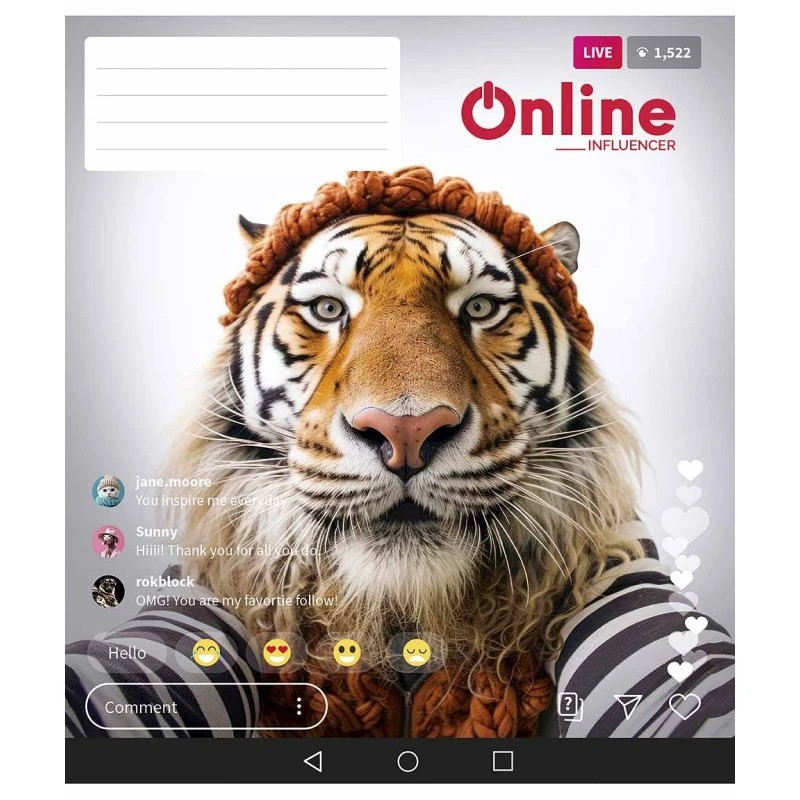 Зошит шкільний в клітинку 36 аркушів Школярик, Online (5 видів), фото 1