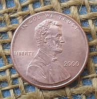 1 цент 2000 року.  США