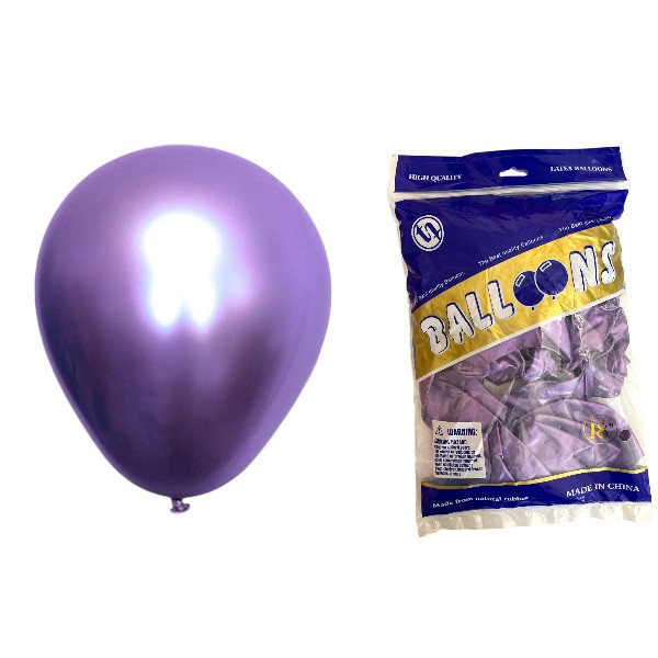 Повітряні кулі хром фіолетовий 18" TT (TONGTAI), 25 штук