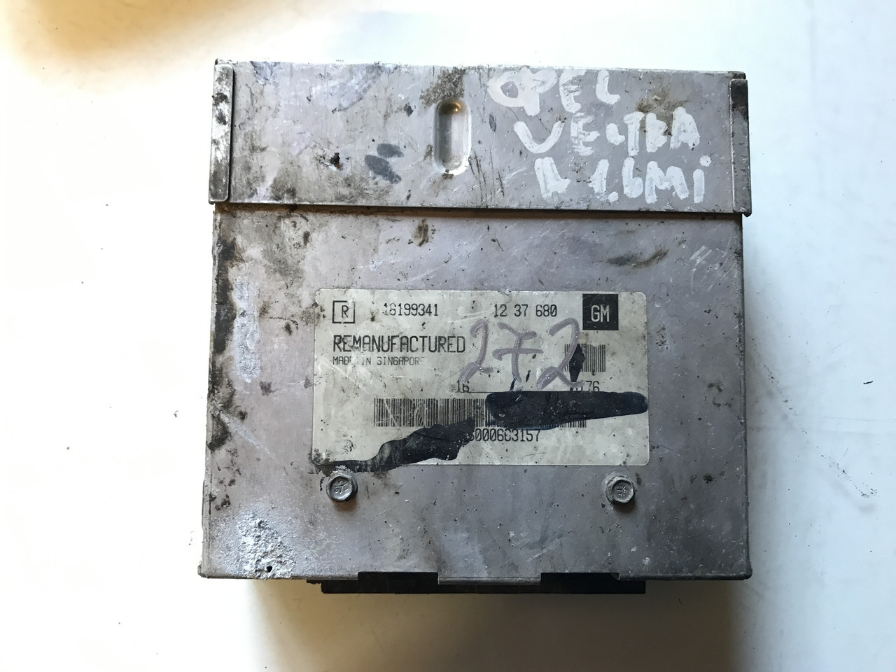 Блок керування двигуном ЕБУ Opel Vectra A Kadett E Astra F 1.6 8 V 16199341 No272