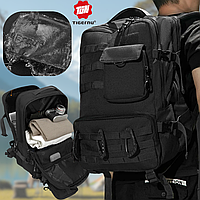 Армійський тактичний рюкзак чорний військовий похідний з кишенями водонепроникний Tigernu Tactic 28 літрів