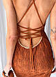 Пляжна сукня Мереживо бурштинова ART KNIT, фото 9