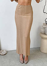 Жіноча спідниця максі Loren беж ART KNIT