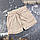 Костюм muslin cotton BEWARM дитячий шорти + футболка + панамка Бежевий, фото 4