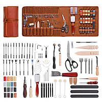 Інструмент для роботи зі шкірою VEVOR, 92 шт., інструмент для тиснення, штампування, швейні роботи 322612