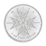 Срібна монета €5 "Мальтійський Хрест" 1oz 2025 - сила традицій та шляхетності у чистому сріблі, фото 3