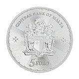 Срібна монета €5 "Мальтійський Хрест" 1oz 2025 - сила традицій та шляхетності у чистому сріблі, фото 5