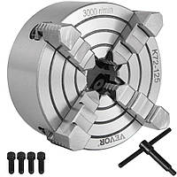 VEVOR Чотирикулачковий патрон діаметром 125 мм, Чотирикулачковий патрон 15 x 14 x 10 см, Чавунний токарний