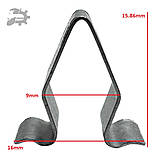 Кліпса фіксатор накладки салона 80 B4 Audi 4A0867276, фото 3