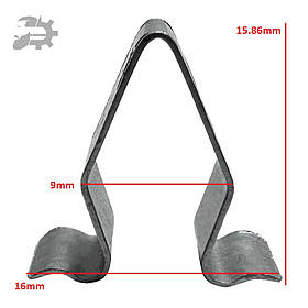 Кліпса фіксатор накладки салона Jetta 5 Volkswagen 4A0867276