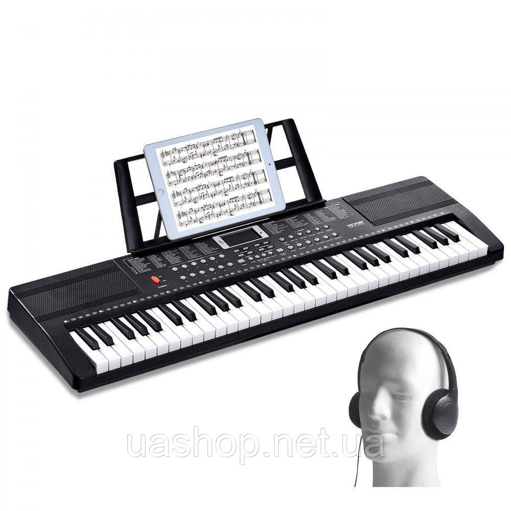 Vevor 775316 Digital 61 Keyboard Електропіаніно Цифрове піаніно 200 ритмів, фото 1