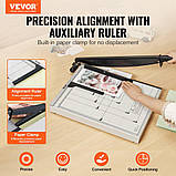 Важіль для різання паперу VEVOR, максимальна ширина різу 457,2 мм, ручна машина для різання паперу, ємність 15, фото 2