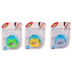 20 В Брязкальце-прорізувач, мікс 3 колір, силікон із рідким наповнювачем, планшет.11*1,5*16 см