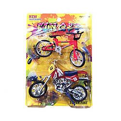 341 BL Набір MIC фігер-мотоцикл, велосипед 12 см