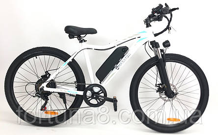 Електровелосипед Maraton 26" (500W 36V 18Ah) Білий, фото 1