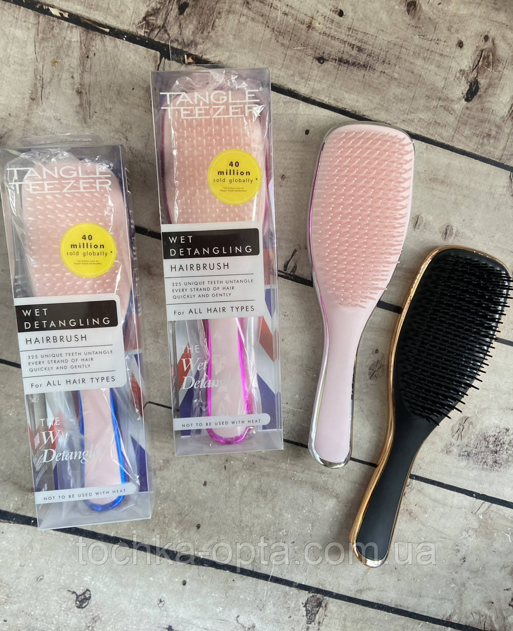 Масажна щітка для волосся  металік Tangler
