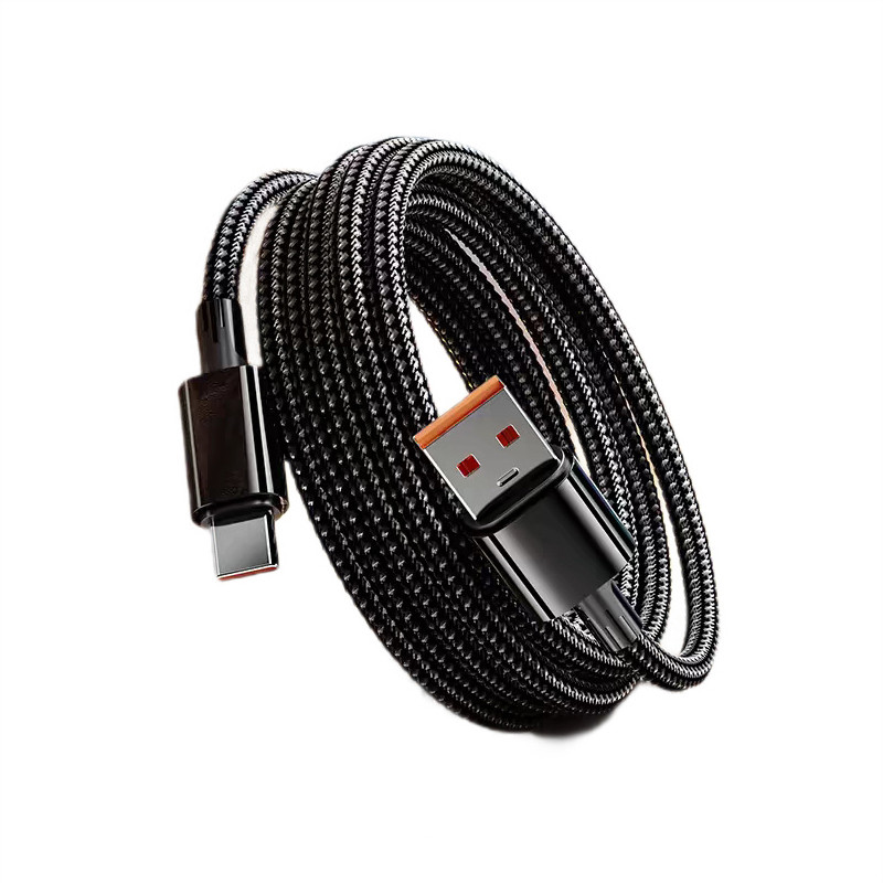 Кабель USB Type-C 5м для живлення та передачі даних Xiaomi, Huawei, OPPO, vivo Чорний ( код: USBType-C5mB )