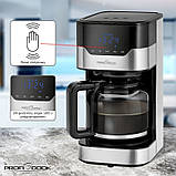 Крапельна кавоварка, кавоварка з фільтром ProfiCook PC-KA 1169 нержавіюча сталь сенсорне управління, фото 6