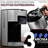 Крапельна кавоварка, кавоварка з фільтром ProfiCook PC-KA 1169 нержавіюча сталь сенсорне управління, фото 10