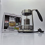 Електрочайник з заварником ProfiCook PC-WKS 1020 G з регулюванням температури та фільтром, фото 3