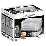 Сушка для овочів, дегідратор Profi Cook PC-DR 1116 з цифровим таймером, фото 4