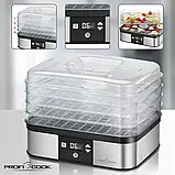 Сушка для овочів, дегідратор Profi Cook PC-DR 1116 з цифровим таймером, фото 7