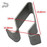 Кліпса фіксатор накладки салона 80 B4 Audi 4A0867276A, фото 2