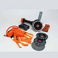 Ігровий набір Болгарка Tool Set KY1068-44 — дитяча акумуляторна шліфмашина 28 см з дисками, окулярами та рукавичками, фото 5
