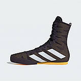 Боксерки взуття для боксу Adidas Box Hog 4 Olympic чорні для дітей та дорослих, фото 6