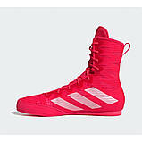 Боксерки взуття для боксу Adidas Box Hog 4 Olympic червоні для дітей та дорослих, фото 4