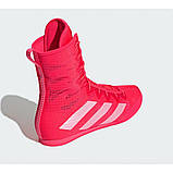 Боксерки взуття для боксу Adidas Box Hog 4 Olympic червоні для дітей та дорослих, фото 6
