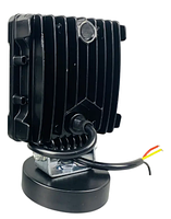 Фара LED квадратна 16 Led chip 12/24V. Широкий промінь + DRL світло (жовта горизонт лінія), світло 6500К, IP67, фото 2