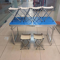 Стіл ПОСИЛЕННИЙ для пікніка + 6 стільців