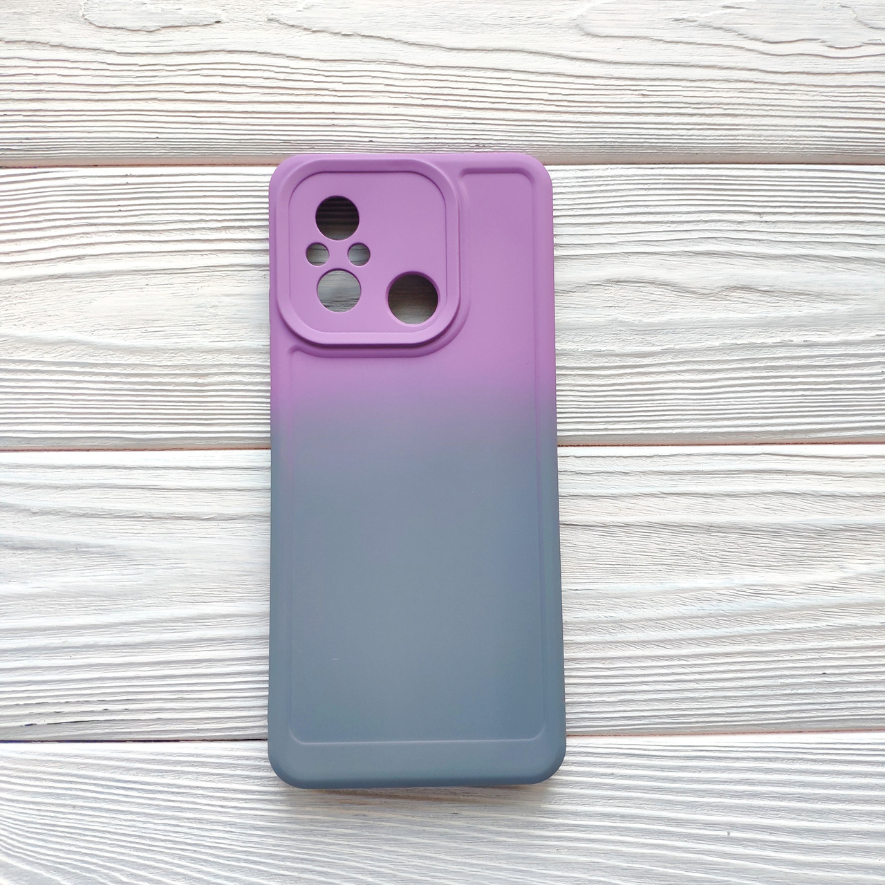 Чохол TPU Gradient для Xiaomi Redmi 12C Lilac-gray