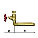 Комплект для бойлера з клапаном RETRO L13 латунний Boiler Series, фото 3