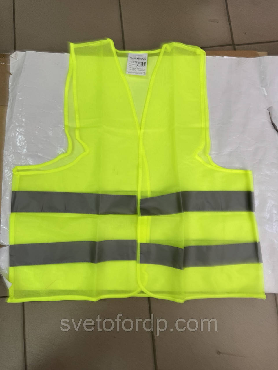 Жилет сигнальний зі світловідбивною смугою, фото 1
