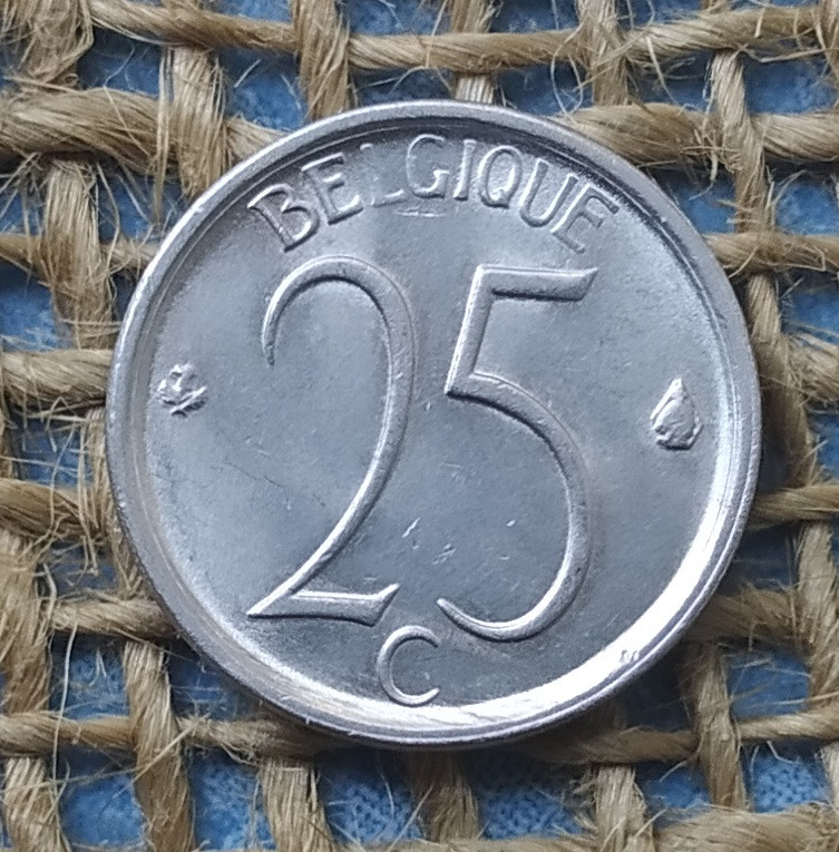 25 сантимiв 1969 року. Бельгiя
