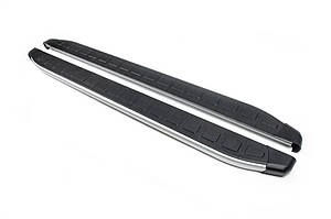 Бокові пороги Fullmond (2 шт, алюм.) для Hyundai Santa Fe 2 2006-2012 рр