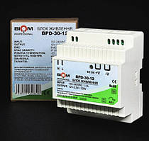 Блок живлення BIOM Professional DC12 30W BPD-30 2,5А на DIN-рейку для світлодіодної стрічки
