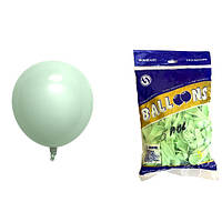 Повітряні кулі макарун зелений 5" TT (TONGTAI), 200 штук