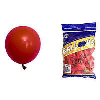 Повітряні кулі червоний пастель 5" TT(TONGTAI), 200 штук