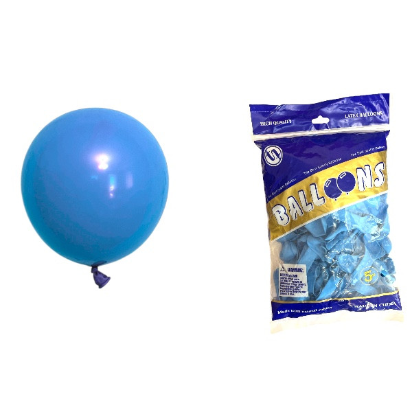 Повітряні кулі пастель синій 5" TT (TONGTAI), 200 штук