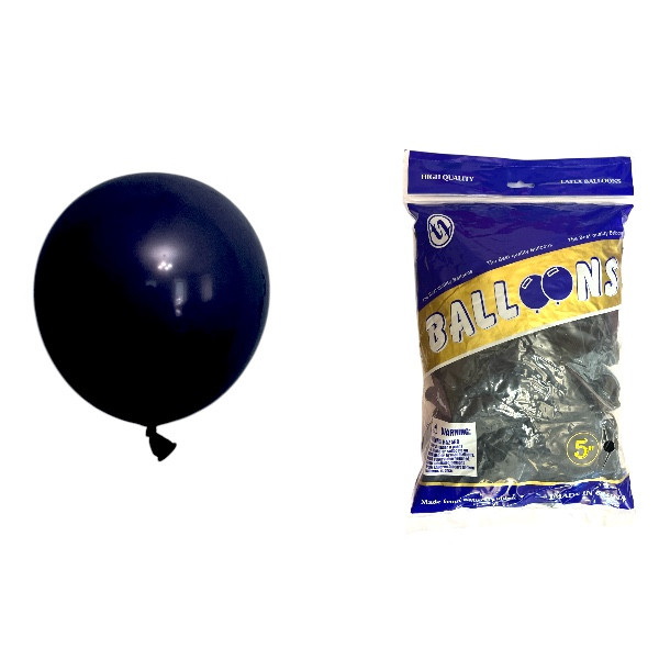 Повітряні кулі пастель чорний 5" TT (TONGTAI), 200 штук