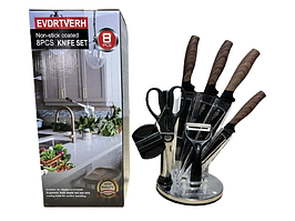 Набір ножів на підставці 8 предметів