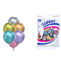 Повітряні кулі хром мікс 5" TT (TONGTAI), 100 штук