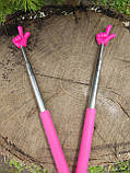 Телескопічна указка "Палець Пікмі" 22 см – 69 см, ЯСКРАВО-РОЖЕВА. Швидка відправка., фото 2
