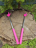 Телескопічна указка "Палець Пікмі" 22 см – 69 см, ЯСКРАВО-РОЖЕВА. Швидка відправка., фото 4