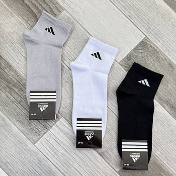 Шкарпетки жіночі демісезонні бавовна короткі Adidas Performance Tennis, розмір 36-40, асорті, 06139
